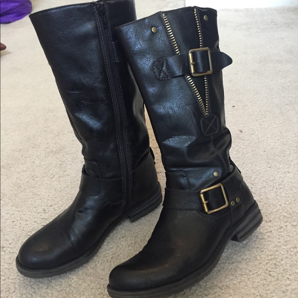 Leather Moto-style boot - Picture 5 of 8
